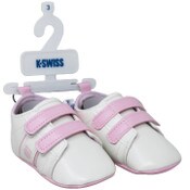 Wholesale - K-SWISS WHT/PINK INFANT GIRLS SNEAKERS W/5 STRIPE DETAILS 4-ASST SIZEE C/P 18, UPC: 198018014512